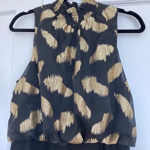 Donna Morgan Black Full Length Jumpsuit